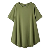 Lane Bryant Women's Plus Boat-Neck T-Shirt