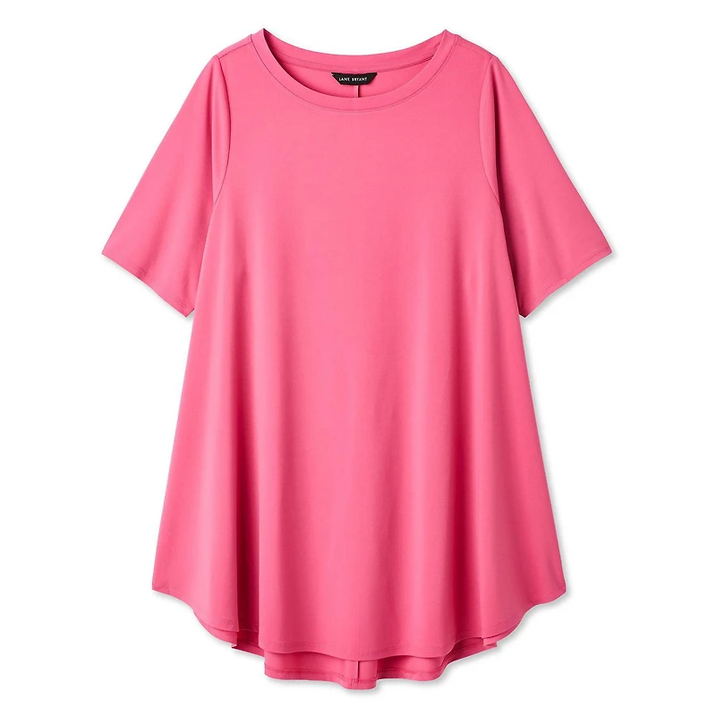T-shirt à encolure bateau Lane Bryant Plus pour femmes