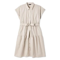 Robe chemise mi-longue Lane Bryant Plus pour femmes