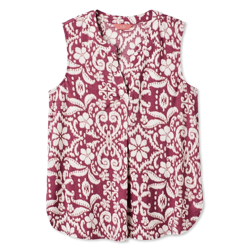 Iyla Women's Crinkle Sleeveless Blouse