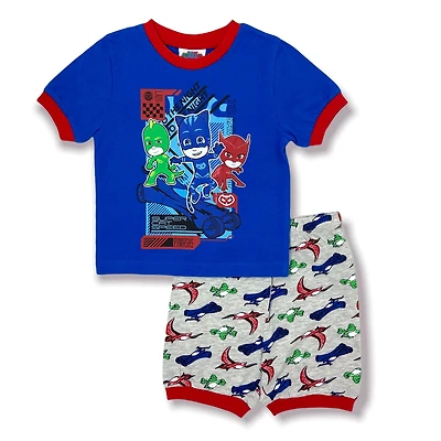 PJ Masks Toddler Boy's T-Shirt and Shorts 2 Piece Pajamas Set