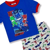 PJ Masks Toddler Boy's T-Shirt and Shorts 2 Piece Pajamas Set