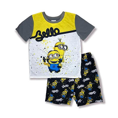 Minions/DME Ensemble pyjama T-shirt à manche courte et short bermuda pour garçons