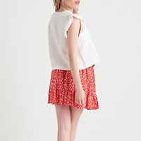 Devoted, Flutter Sleeve Textured Top, Sizes XS-XL