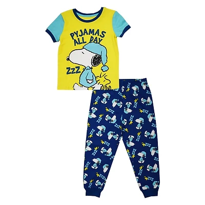 Ensemble pyjama 2 pièces Snoopy Peanuts pour tout-petits garçons