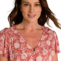 IVY Women's Smocked Waist Dress w/ Ruffle