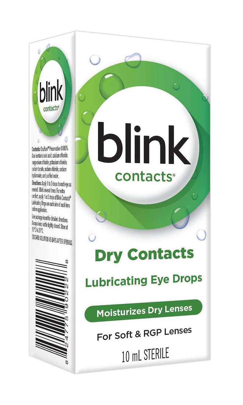 Blink Lubricating Contact Lens Drops, 10 mL