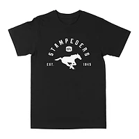 T-shirt noir à manches courtes EST CFL des Stampeders de Calgary