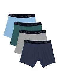 Boxers pour hommes en coton extensible toute la journée, ensemble de 4 assortis