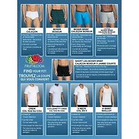 Men's Breathable Cotton Mesh Boxer Brief Underwear, Assorted 3 pack