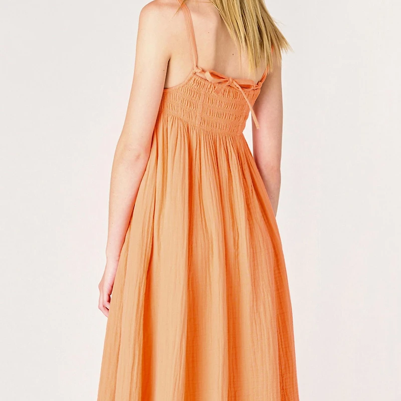 Devoted, Tie Back Maxi Dress, Sizes XS-XL