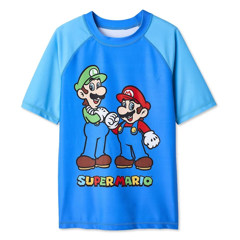 Haut de bain anti-UV Super Mario Nintendo pour garçons