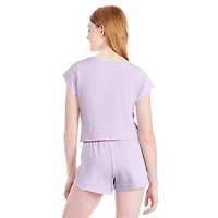 Disney Girls' Stitch Front Knot T-Shirt