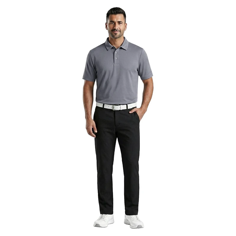 Polo à manches courtes uni Airflux pour homme de la marque PGAT TOUR Course Essentials