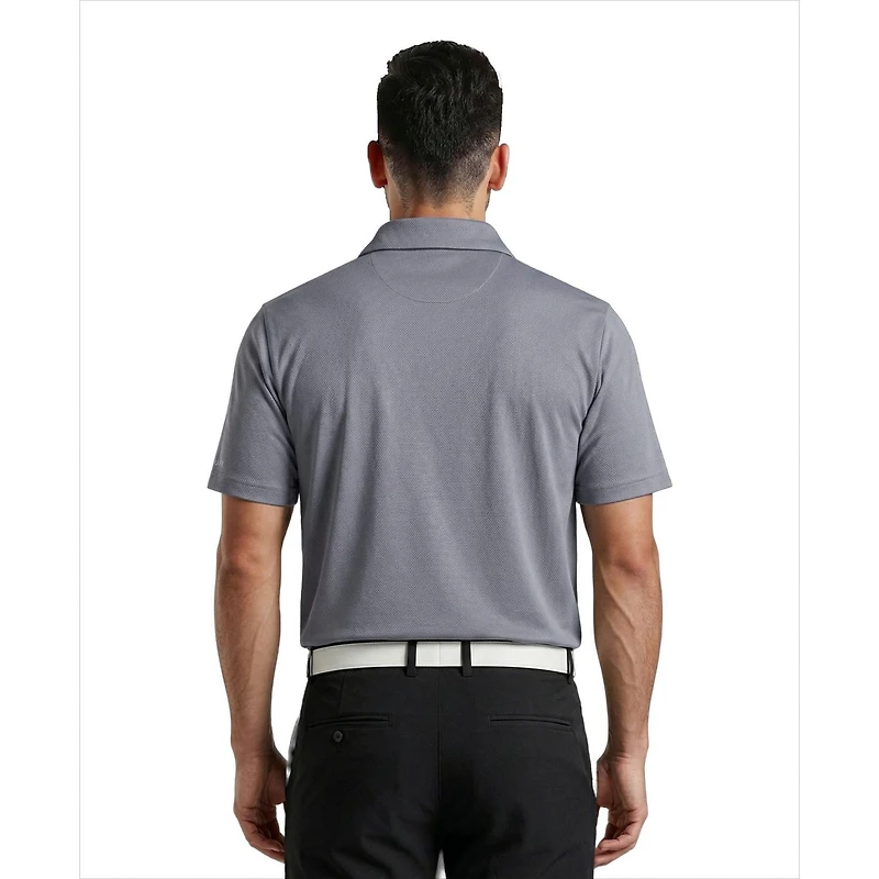 Polo à manches courtes uni Airflux pour homme de la marque PGAT TOUR Course Essentials