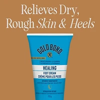 Gold Bond Healing Crème pour les pieds, tube de 113g, crème hydratante non grasse pour les pieds et talons secs et craquelés, avec du jojoba, de l'aloès et de la vitamine A, E et C 113g