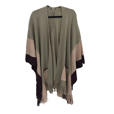 Colorblock Ruana by George