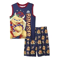 The Super Mario Galaxy Movie Boys' Two Piece Bowser Pajama Set