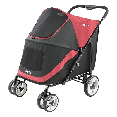 Poussette pour gros chien (chien et chat) de Gen7Pets - Rouge