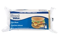 Great Value Fromage fondu en tranches, 48 tranches