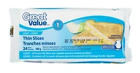Fromage fondu léger en tranches de Great Value