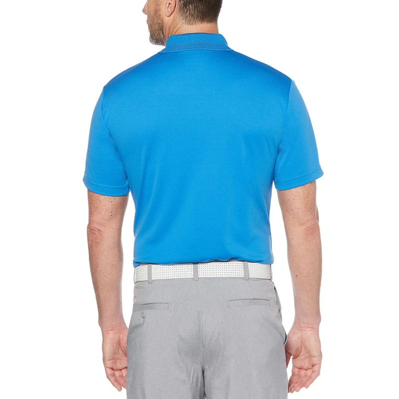Polo performance de couleur unie avec aération Ben Hogan pour hommes à manches courtes