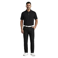 PGAT TOUR Course Essentials Men's Airflux Solid Short Sleeve Polo Shirt