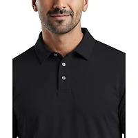 PGAT TOUR Course Essentials Men's Airflux Solid Short Sleeve Polo Shirt