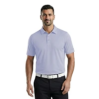 PGAT TOUR Course Essentials Men's Airflux Solid Short Sleeve Polo Shirt