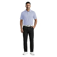 PGAT TOUR Course Essentials Men's Airflux Solid Short Sleeve Polo Shirt