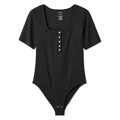Justaucorps avec encolure henley George pour femmes