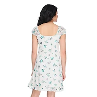 My Sister's Closet Girls' Cap Sleeve A-Line Lace Dress