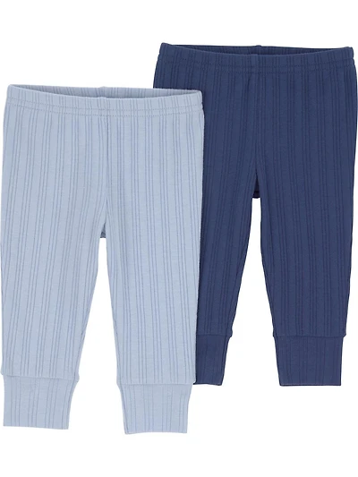 Carter's Child of Mine IB 2PK Pant - Blue Solid