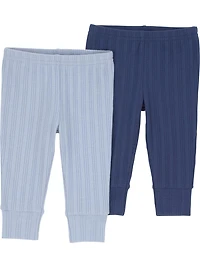 Carter's Child of Mine IB 2PK Pant - Blue Solid