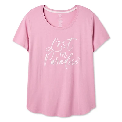 T-shirt de nuit avec encolure dégagée George Plus pour femmes