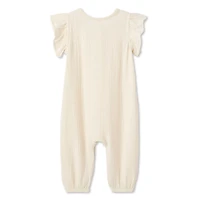 Barboteuse en gaze froissée George pour bébés filles