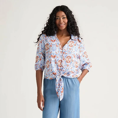 Mexx Women’s Tie Front Blouse