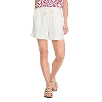 Short en mélange de lin Iyla pour femmes