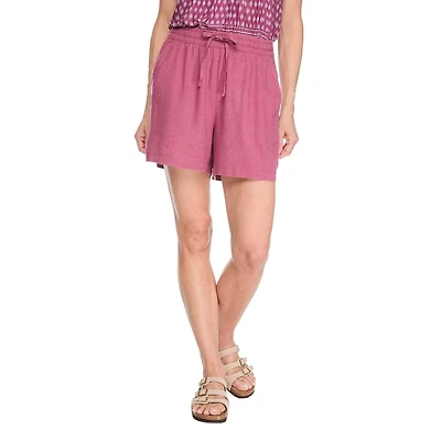 Short en mélange de lin Iyla pour femmes