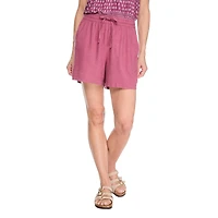 Short en mélange de lin Iyla pour femmes