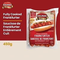 Solmaz Halal Saucissons Frankfurter Entièrement cuit 450gr