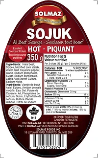 Solmaz Halal Sojuk Hot, 350gr