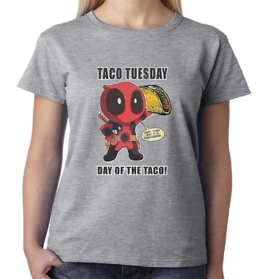 Dead Pool Deadpool Taco Tuesday Ladies Tee