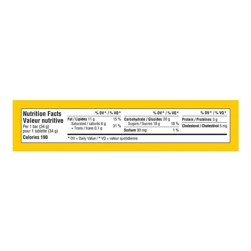 Barre au chocolat au lait et arachides M&M's Minis, barre, 34 g