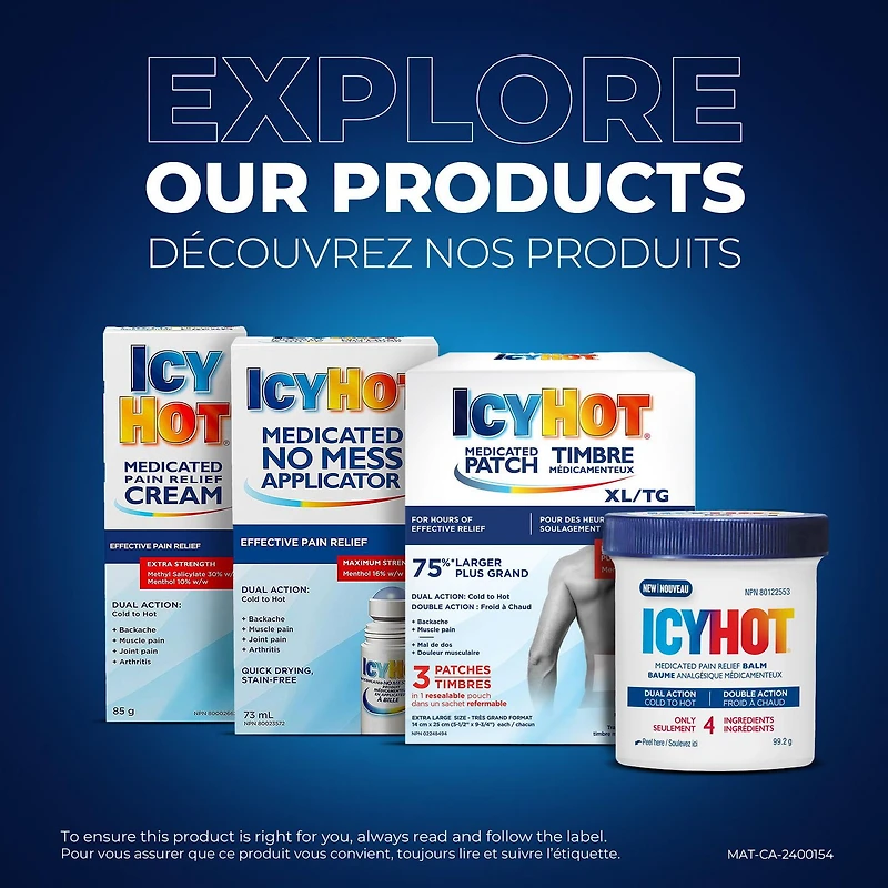 Icy Hot Extra Strength Pain Relief Cream, Fast-Acting Muscle and Joint Pain Relief from Discomfort Caused by Arthritis, Sprains and Strains, Methyl Salicylate 30%, Menthol 10%, 85g Tube