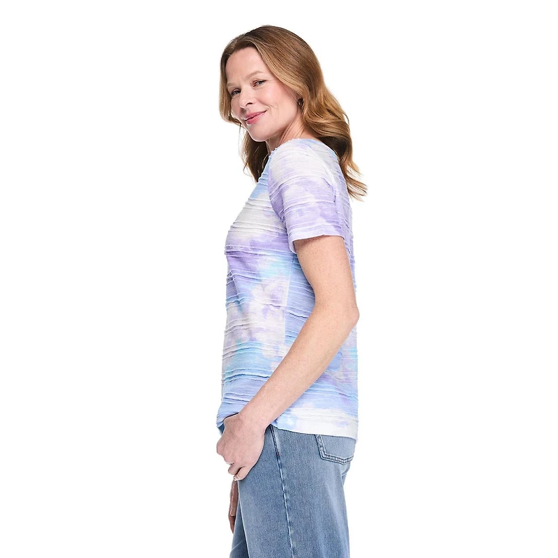T-shirt imprimé en jacquard Iyla pour femmes