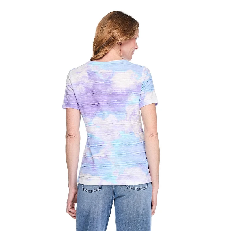 T-shirt imprimé en jacquard Iyla pour femmes