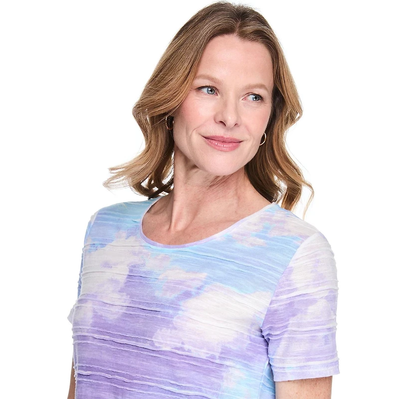 T-shirt imprimé en jacquard Iyla pour femmes