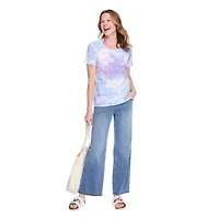 T-shirt imprimé en jacquard Iyla pour femmes