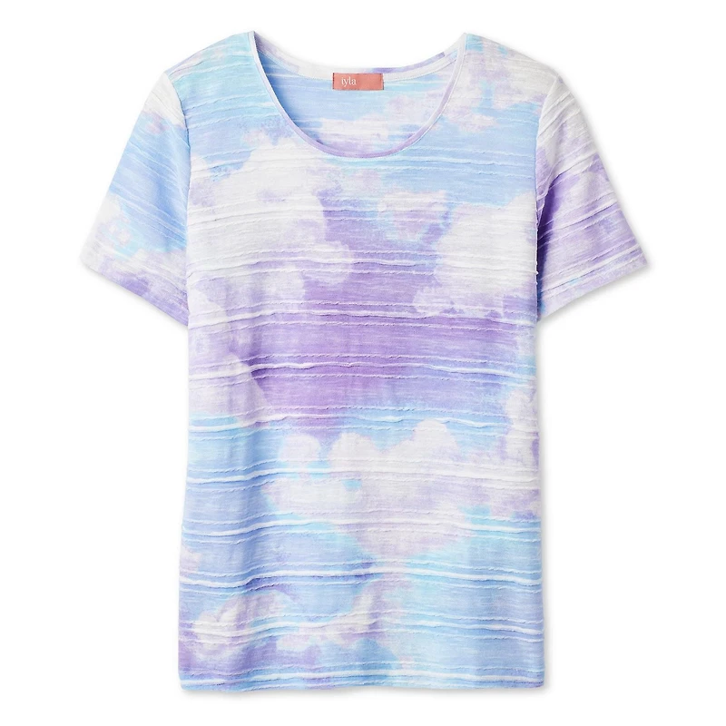 T-shirt imprimé en jacquard Iyla pour femmes